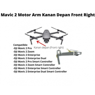  Dji Mavic 2 Pro Right Front Arm - Dji Mavic 2 Zoom Motor Kanan Depan 